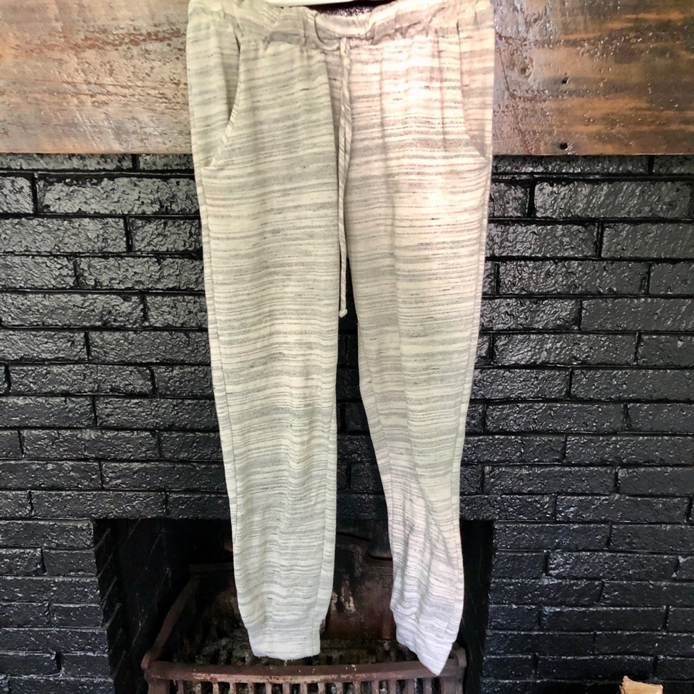 Cozy Drawstring Heather Grey Sweatpants